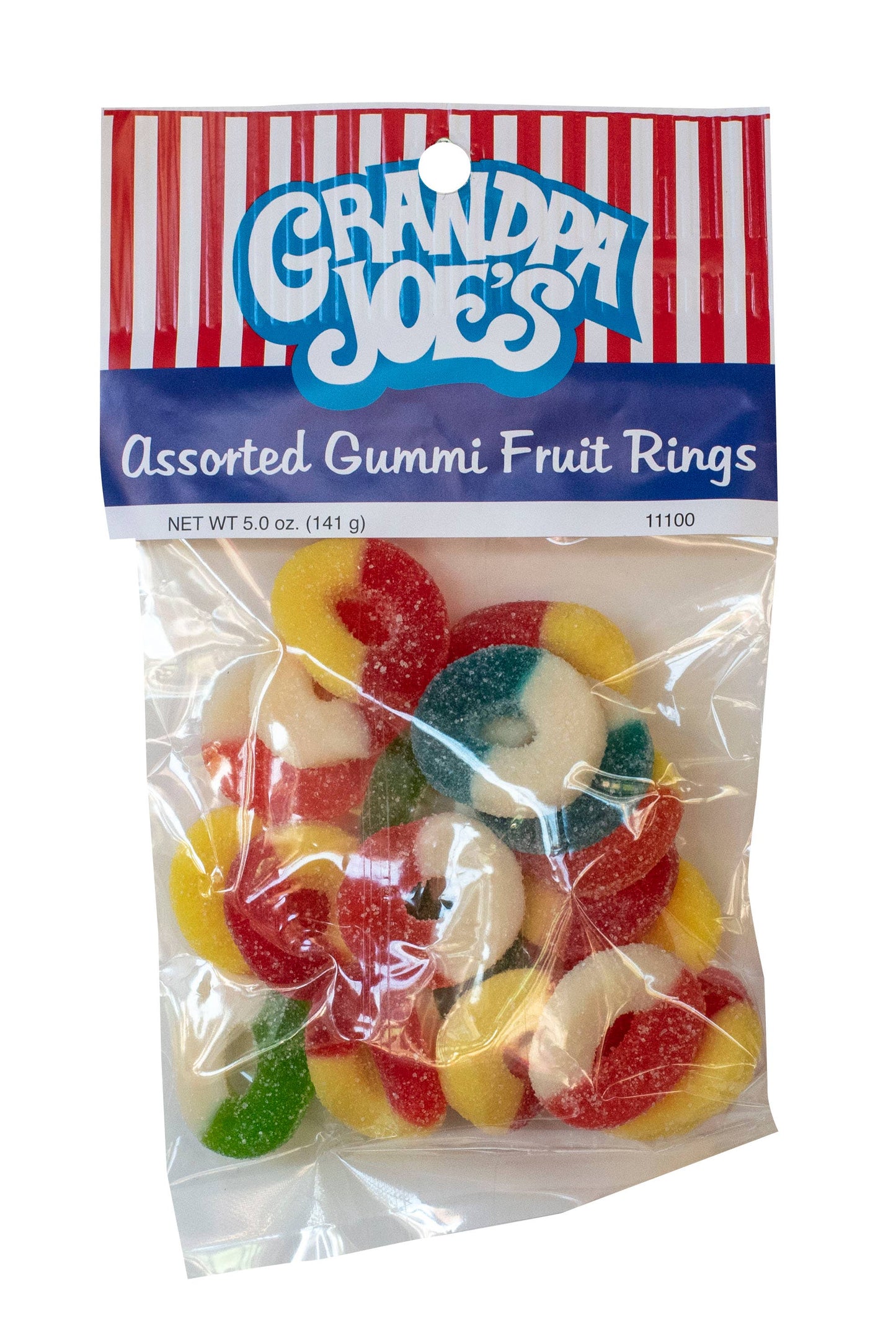Grandpa Joe's Peg Bags, Asst. Gummi Fruit Rings