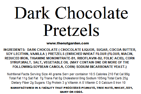 Pretzels, Dark Chocolate (12 oz)