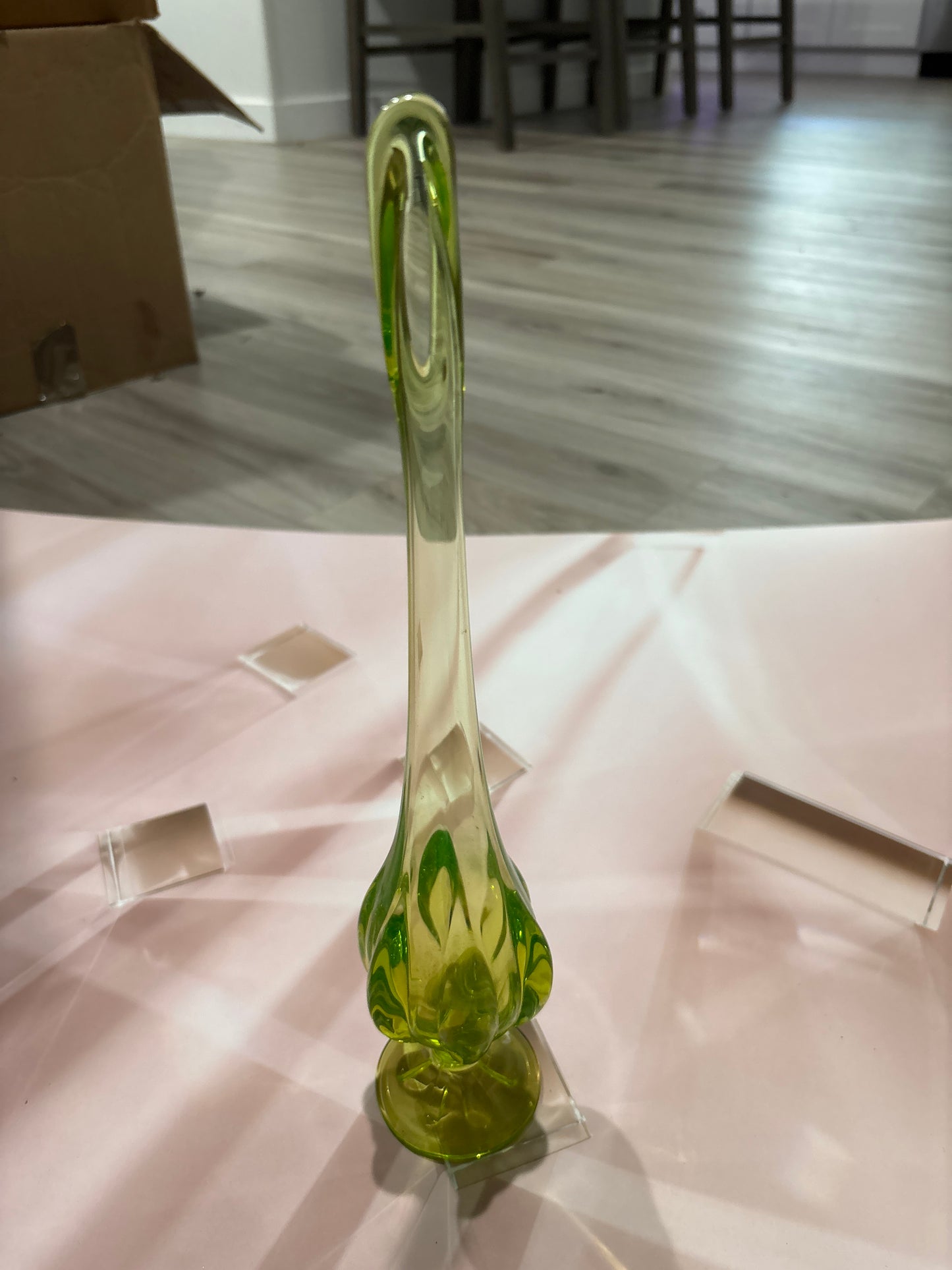 Green vase