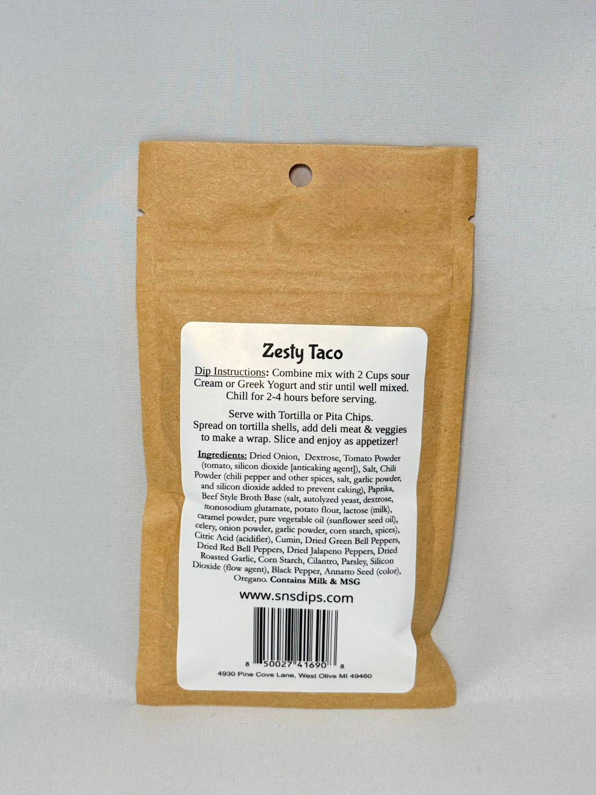 SnS Dips - Zesty Taco Dip Mix