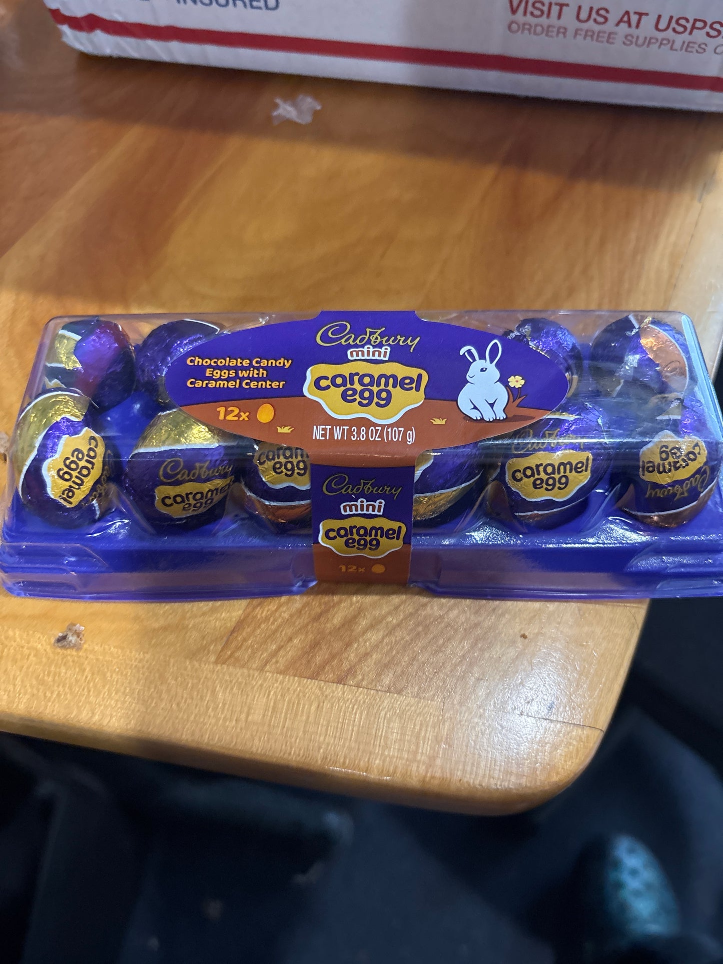 12 mini Cadbury caramel eggs