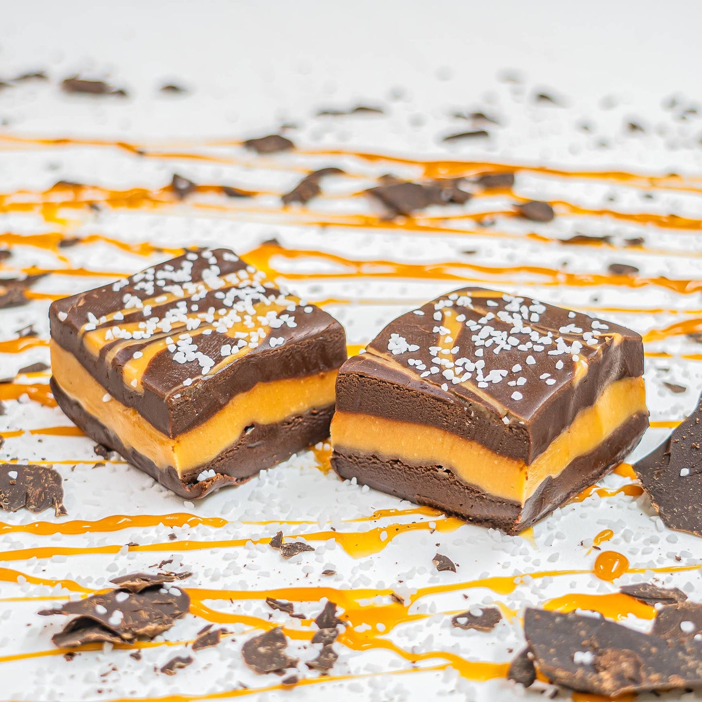 Valley Fudge & Candy - Dark Choc. Caramel Sea Salt Fudge 1 piece