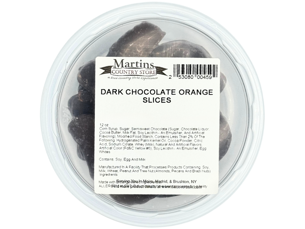 DARK CHOCOLATE ORANGE SLICES 12oz