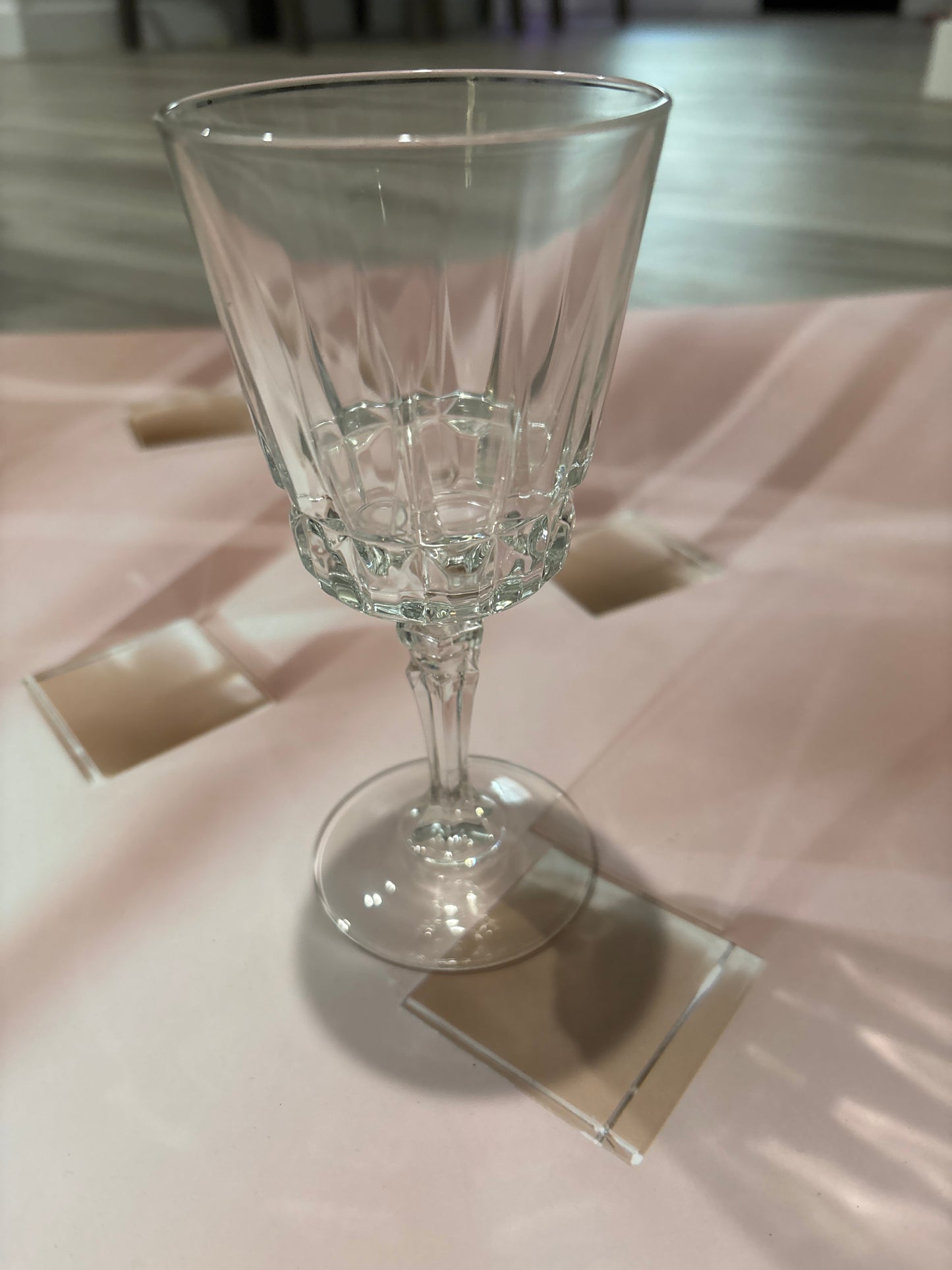 Crystal wine glass