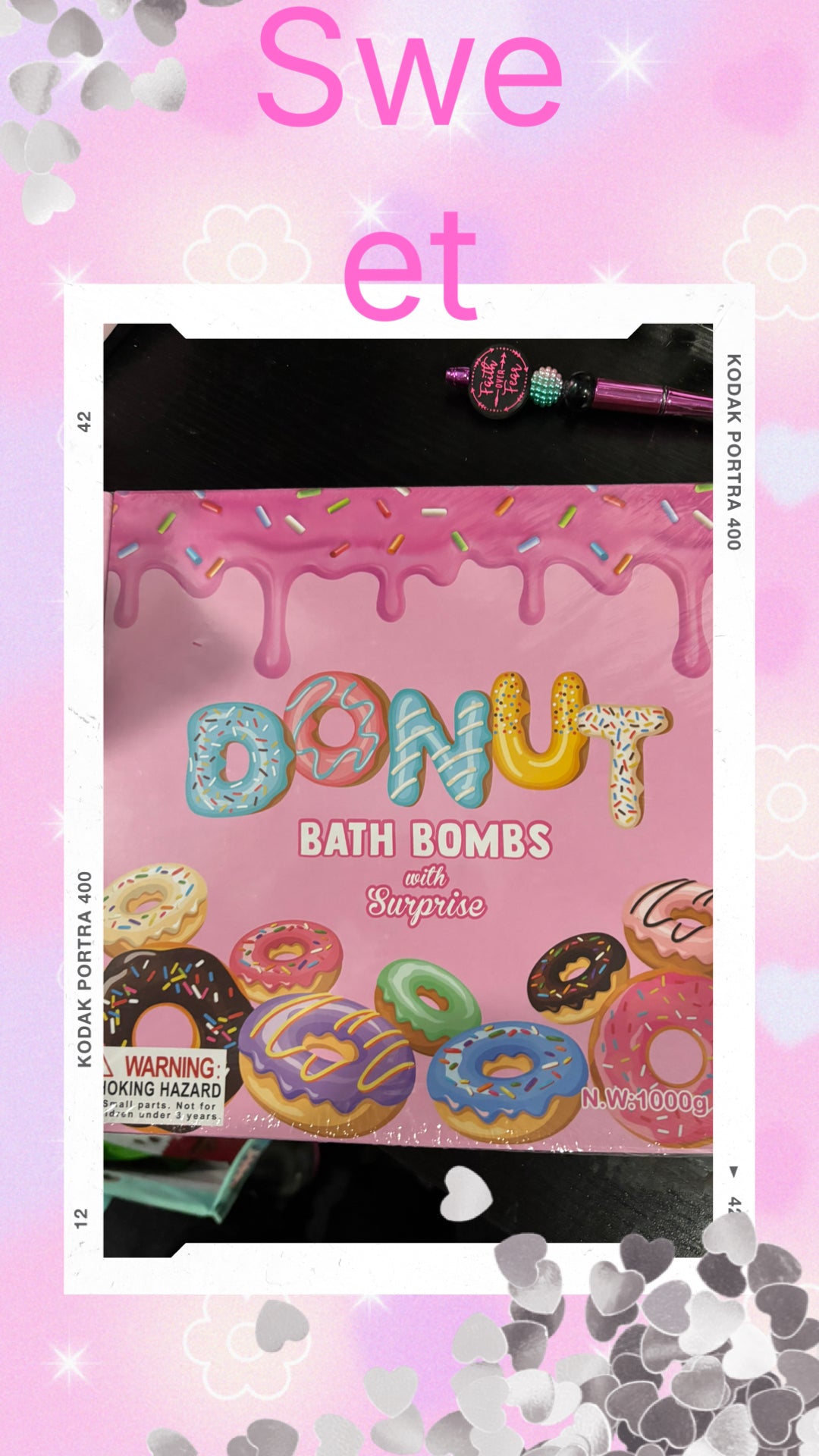 Donut bath bomb surprises