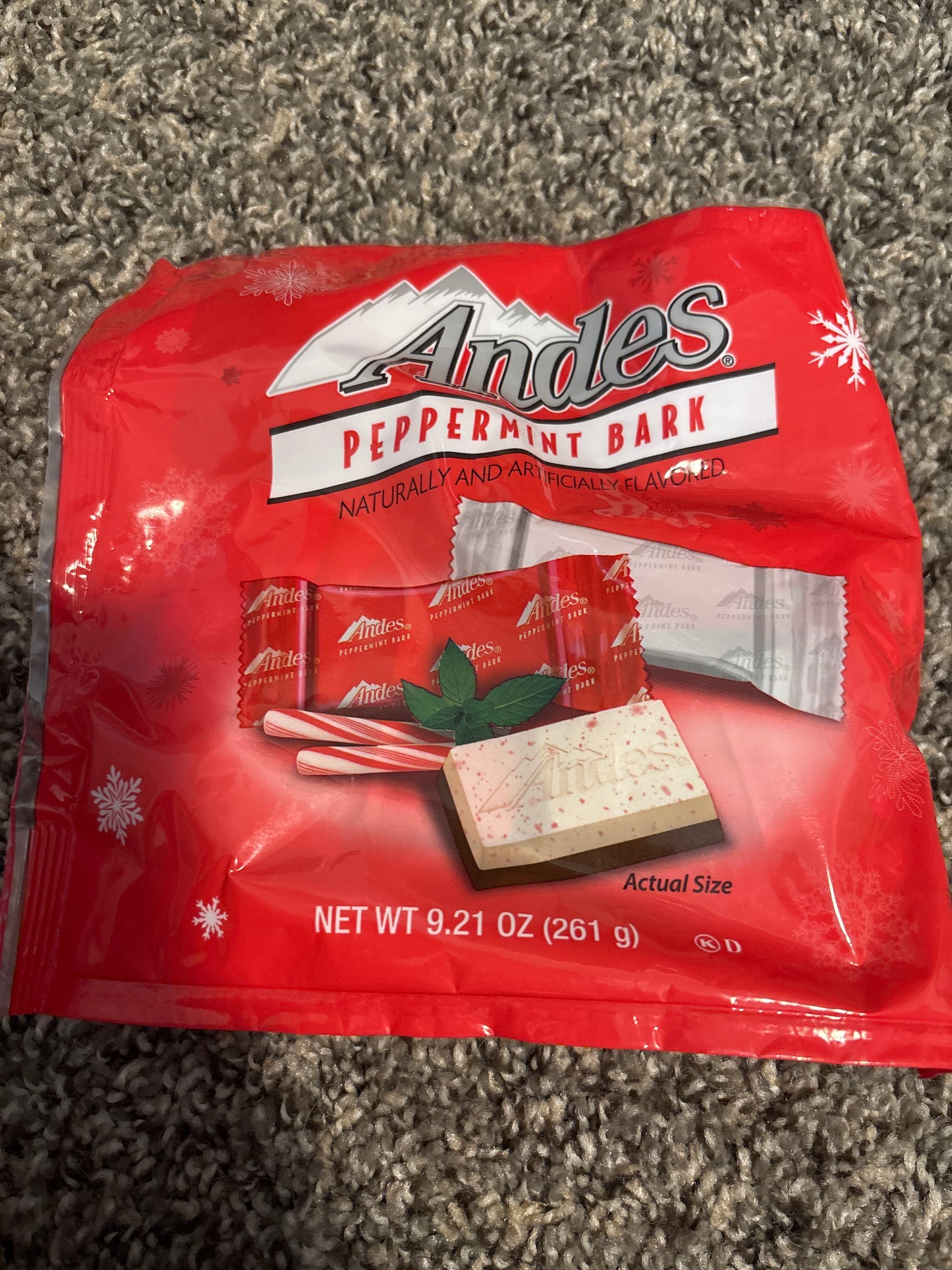 Andes peppermint bark