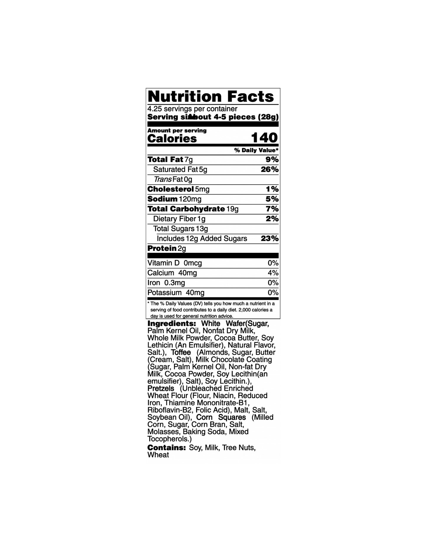 *NEW FLAVOR* Toffee Chunk Nibbles Pouch