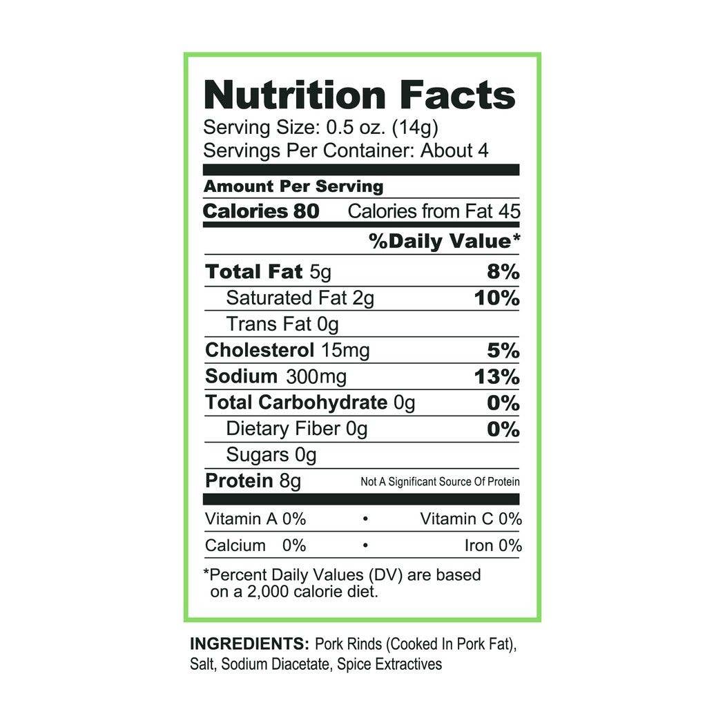 Dill Pickle Pork Rinds 1.75oz Bag
