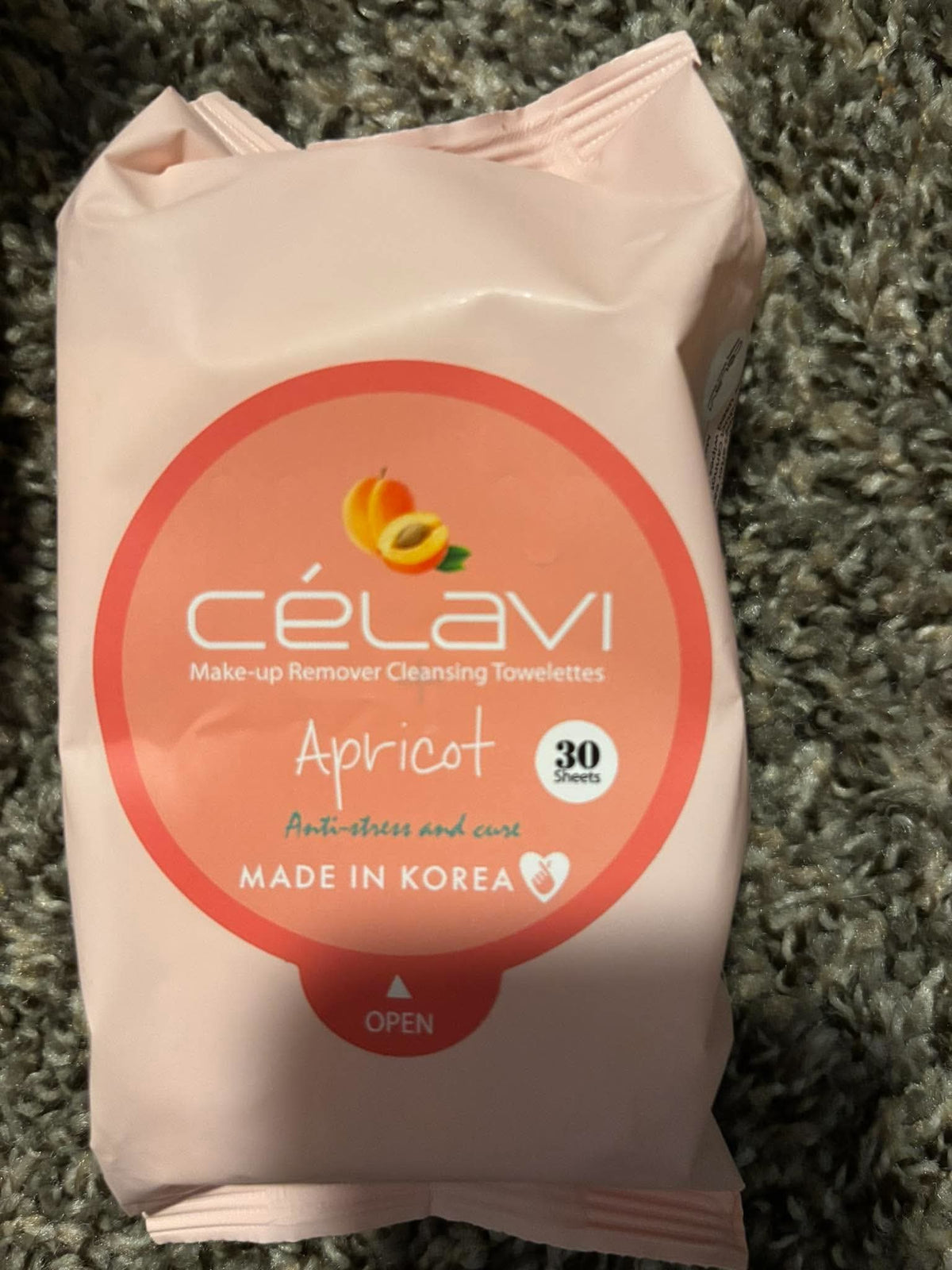 Apricot face wipes