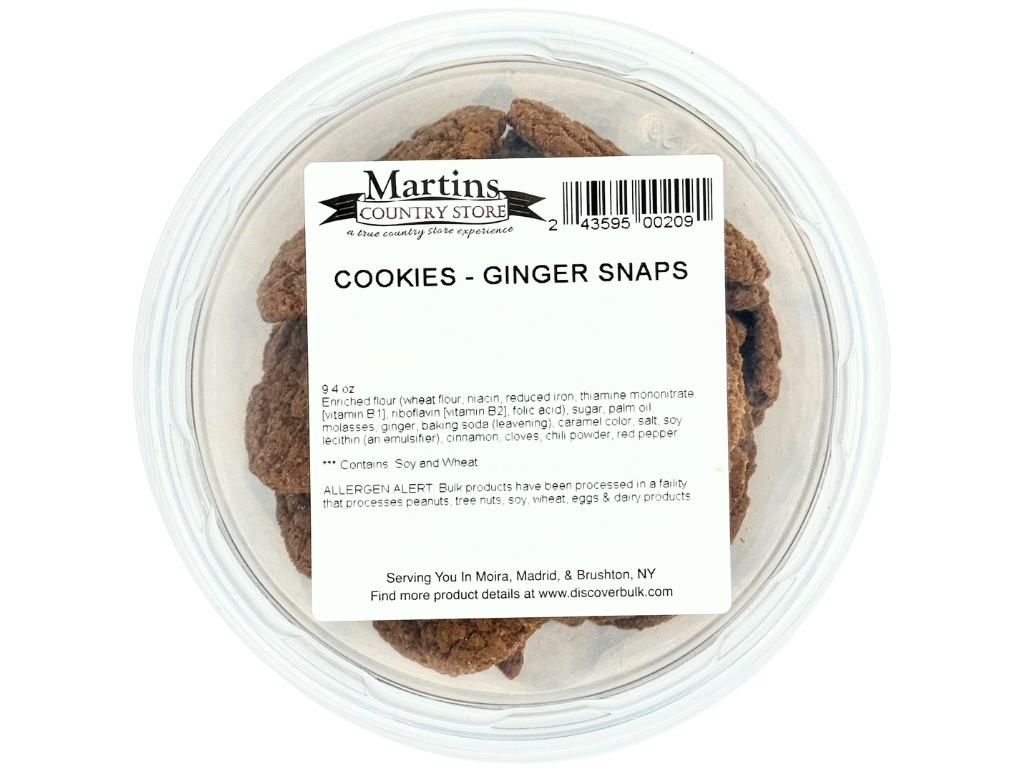 Martin's Country Store LLC - GINGER SNAP COOKIES 8oz