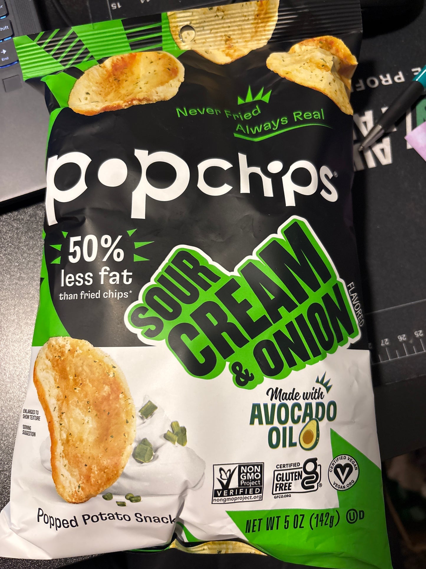 Pop chips sour cream and onion