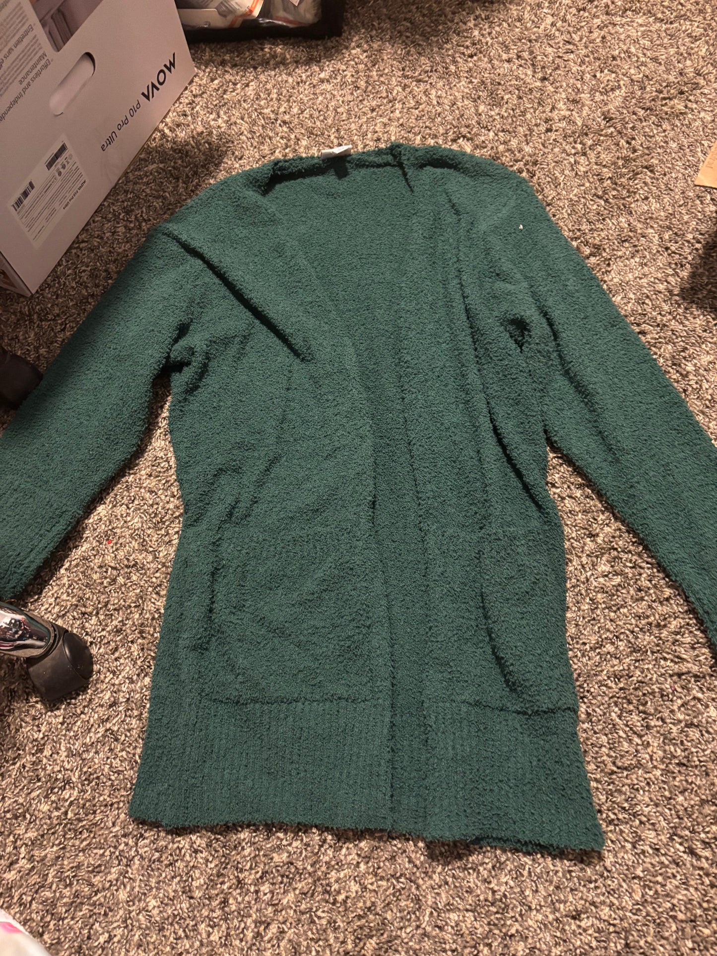 Lularoe Large green Sherpa cardigan