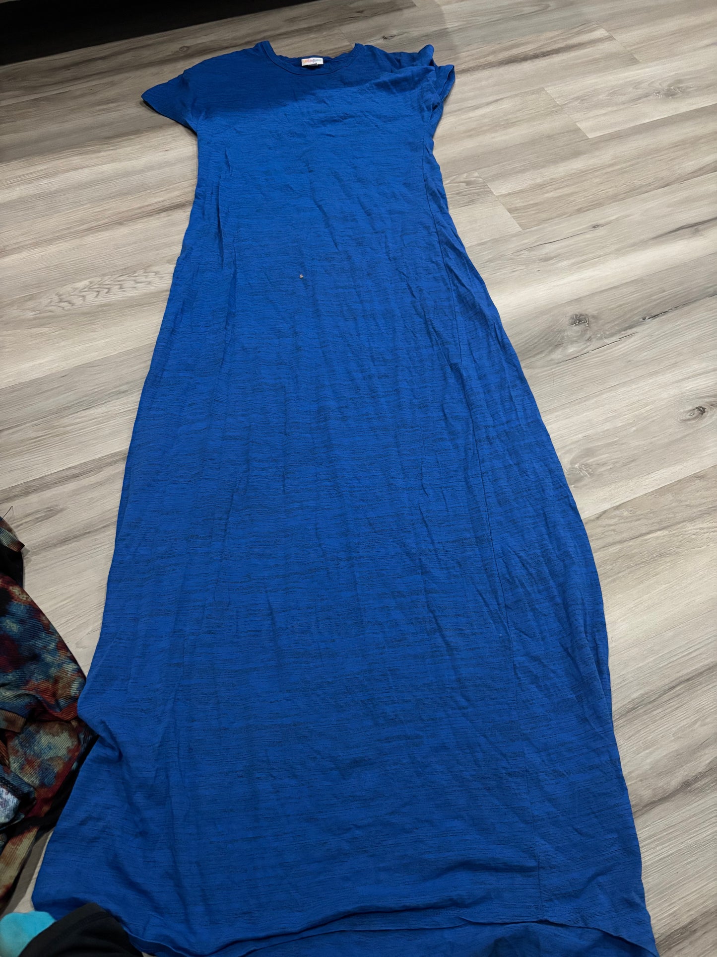 Blue Lularoe maxi dress small