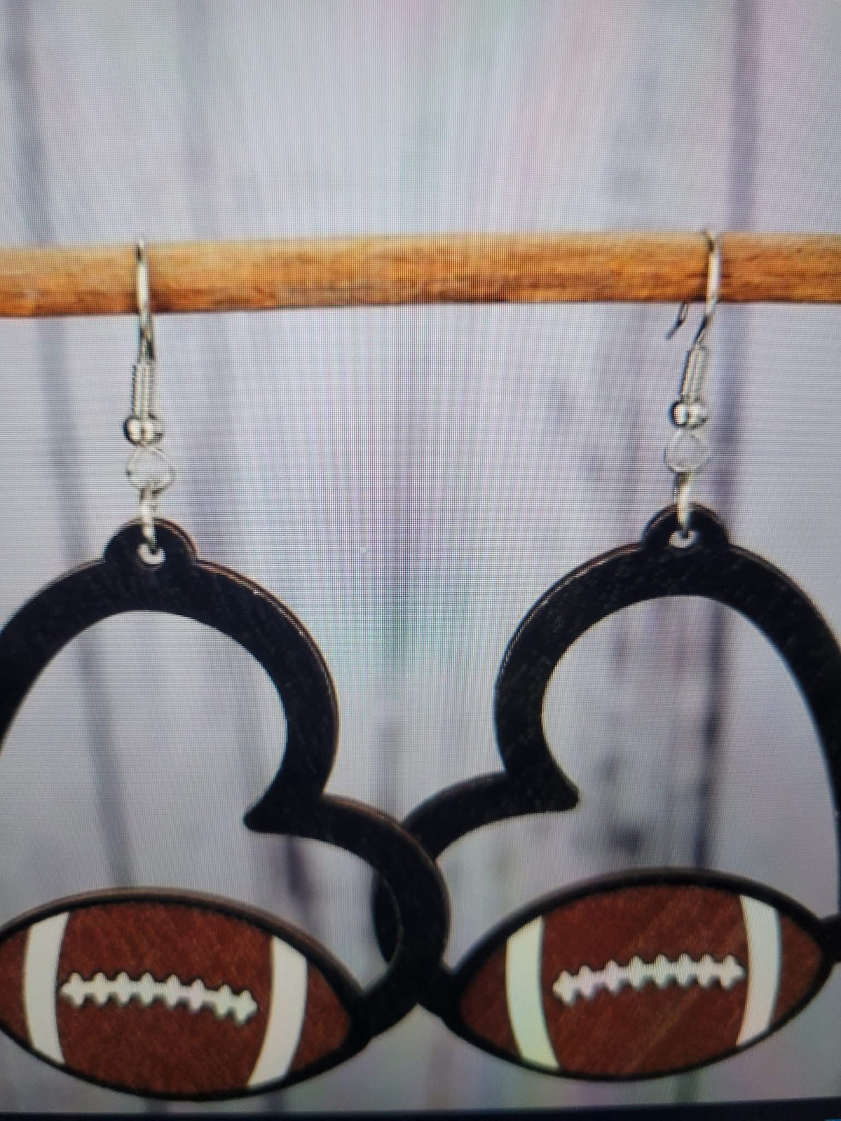 Football earrings