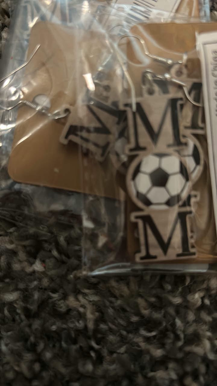 Soccer mom earrings
