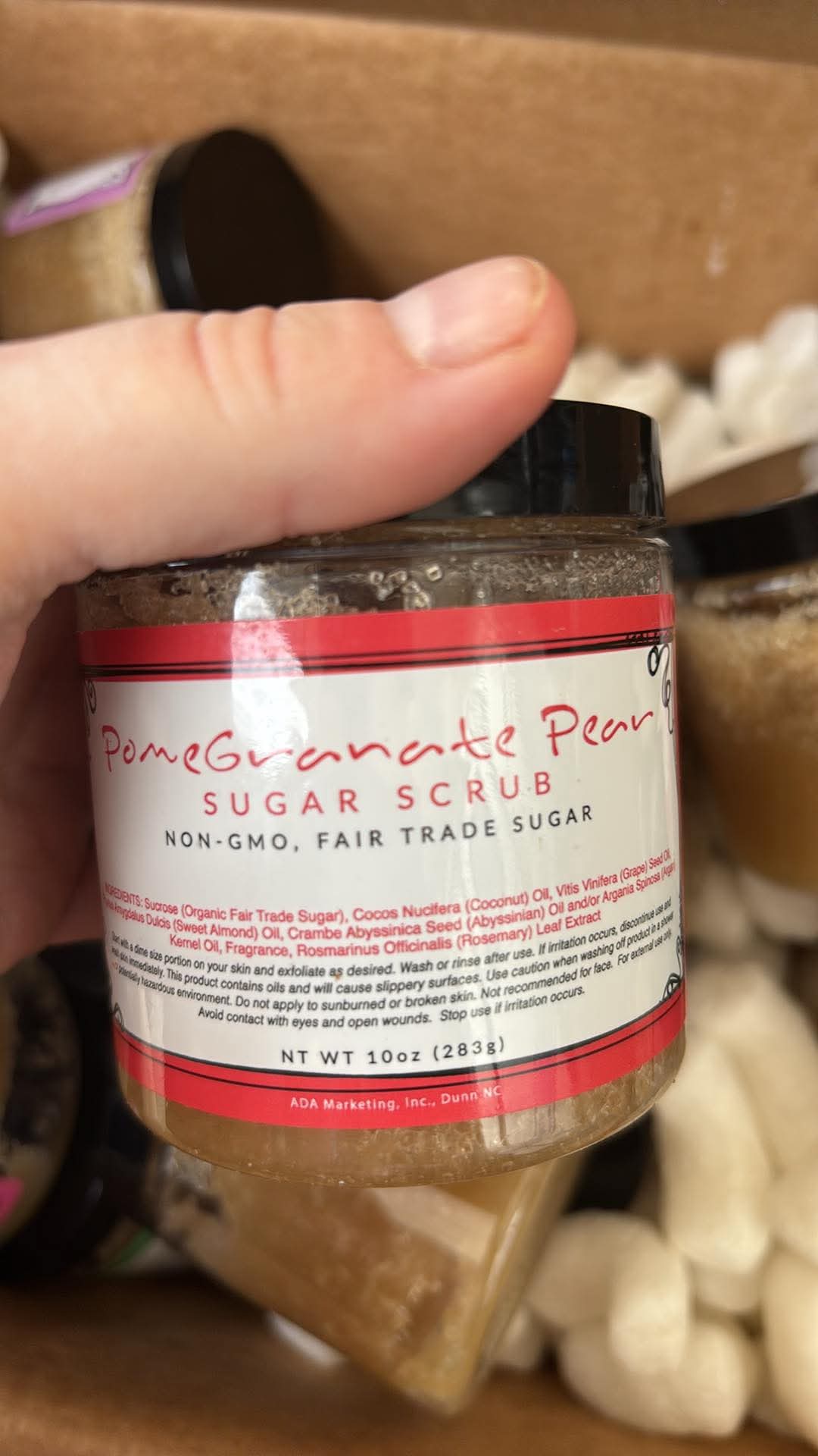 goat company pomegranate pear sugar scrub