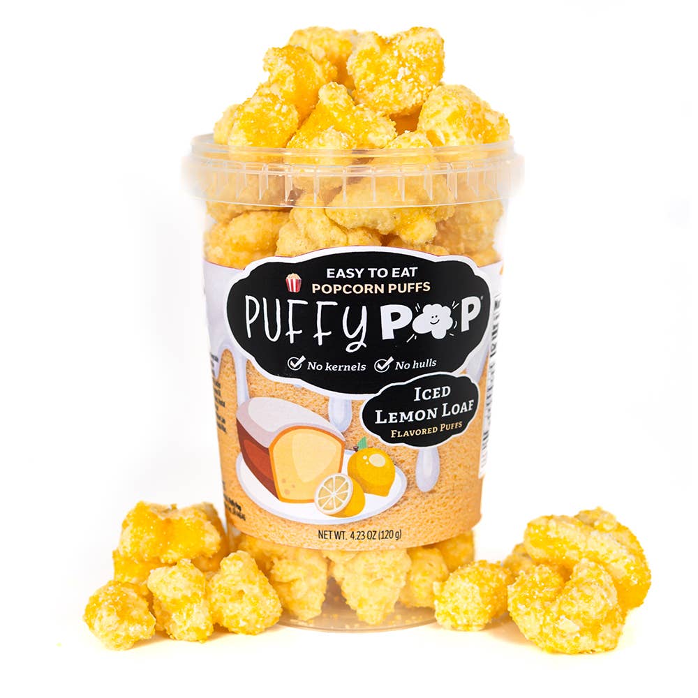 Puffy Pop - Iced Lemon Loaf - No Hulls! (4 oz)