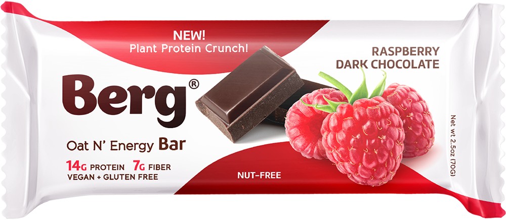 2.5oz Raspberry Dark Chocolate Energy Bar