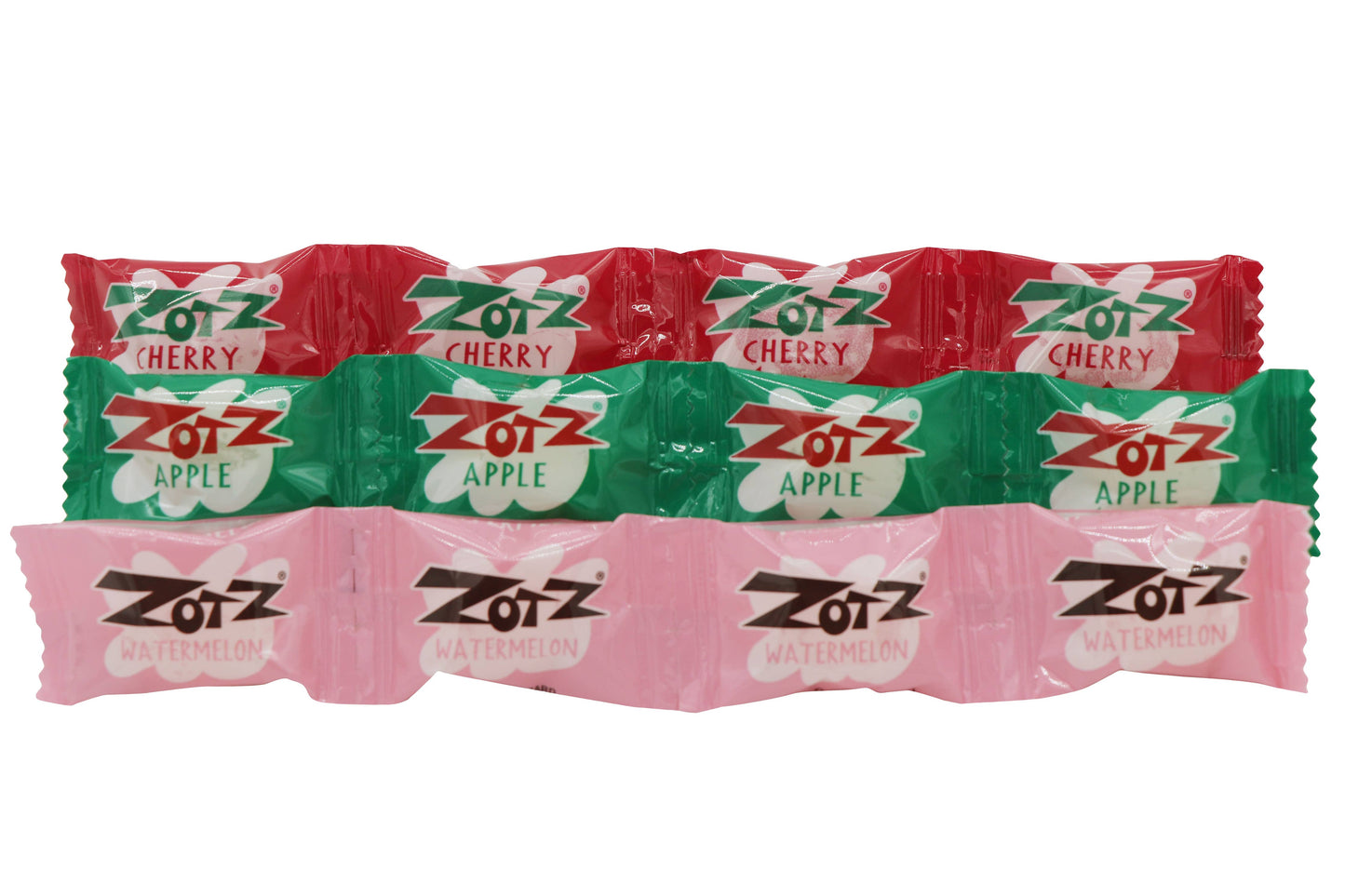 Zotz Fizzing Candy Strings, Cherry/Apple/Watermelon