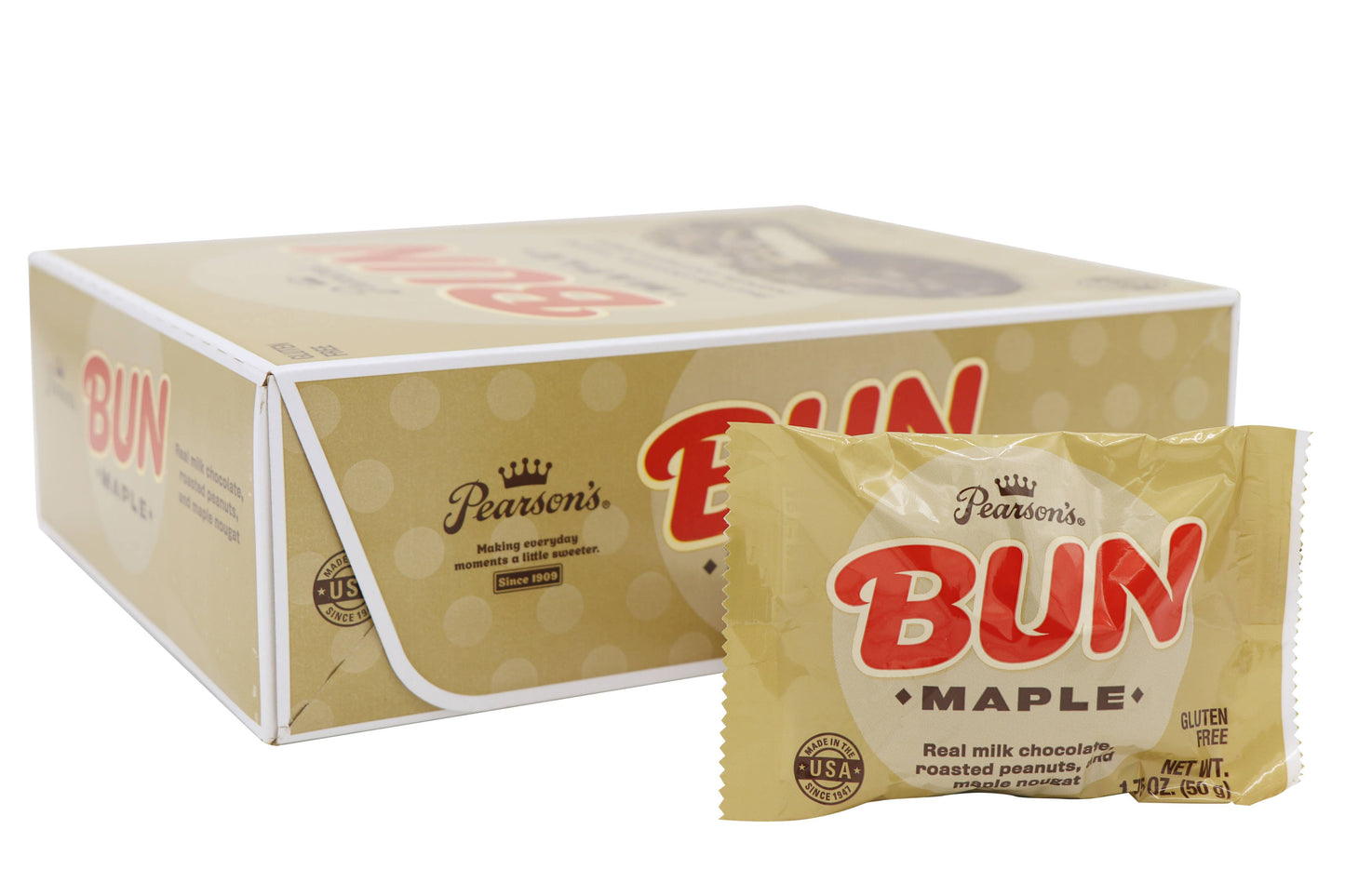 Pearson's Maple Bun Bar, 1.75oz