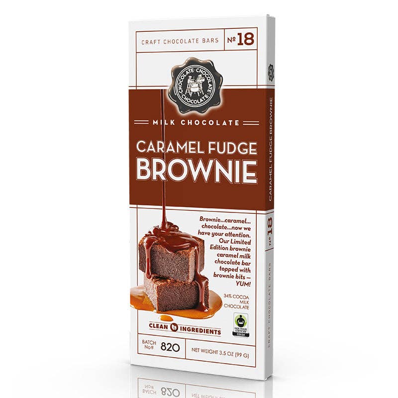 NO 18 - Milk Caramel Fudge Brownie Bar 3.5 OZ -