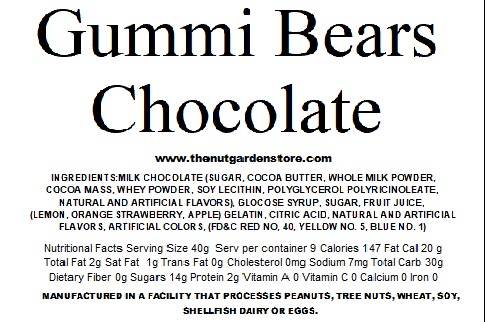 The Nut Garden, Sweetables, Utah Truffles - Gummy Bears, Milk Chocolate Covered (12 oz): 13 oz