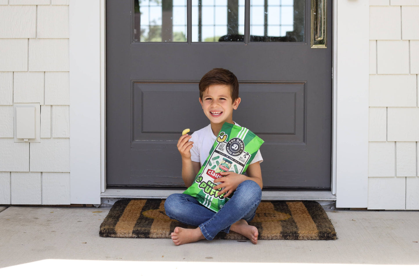 Pop Daddy Snacks - Flavored Baked Puffs - 6oz - Claussen Dill Pickle