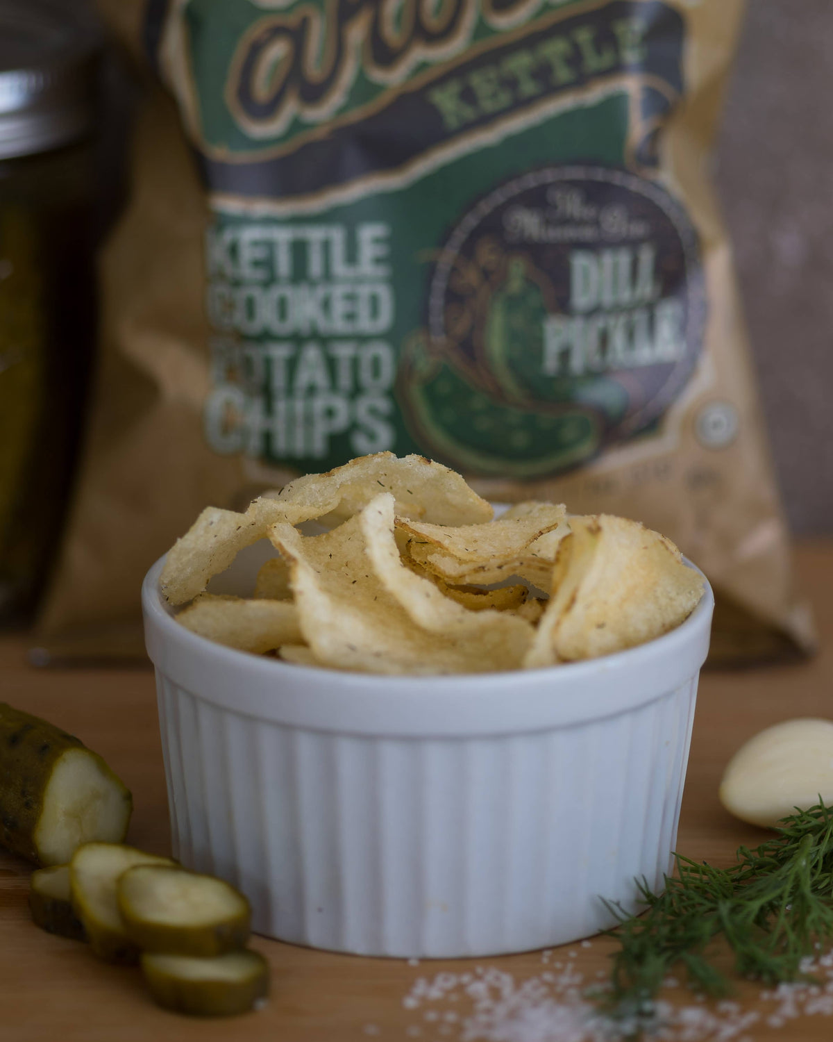 1 in 6 Snacks- Carolina Kettle chips - Dill Pickle Carolina Kettle Chips 5oz