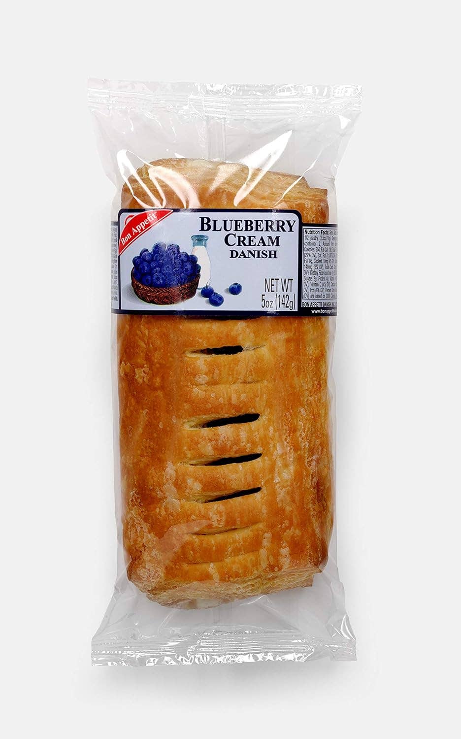 Bon Appetit Blueberry Danish, 5 oz - Delicious Fruit Pastry