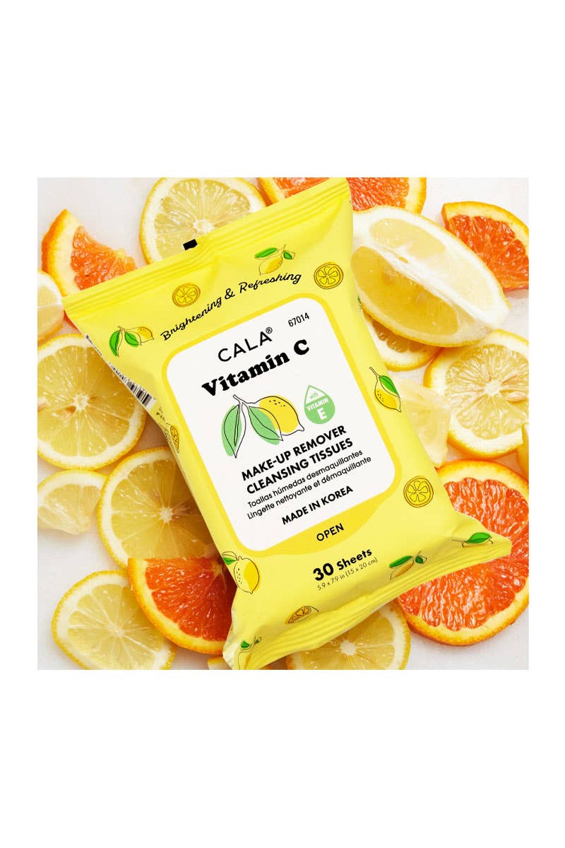 CALA 67014 Makeup Remover Tissue 30 sheets Vitamin C