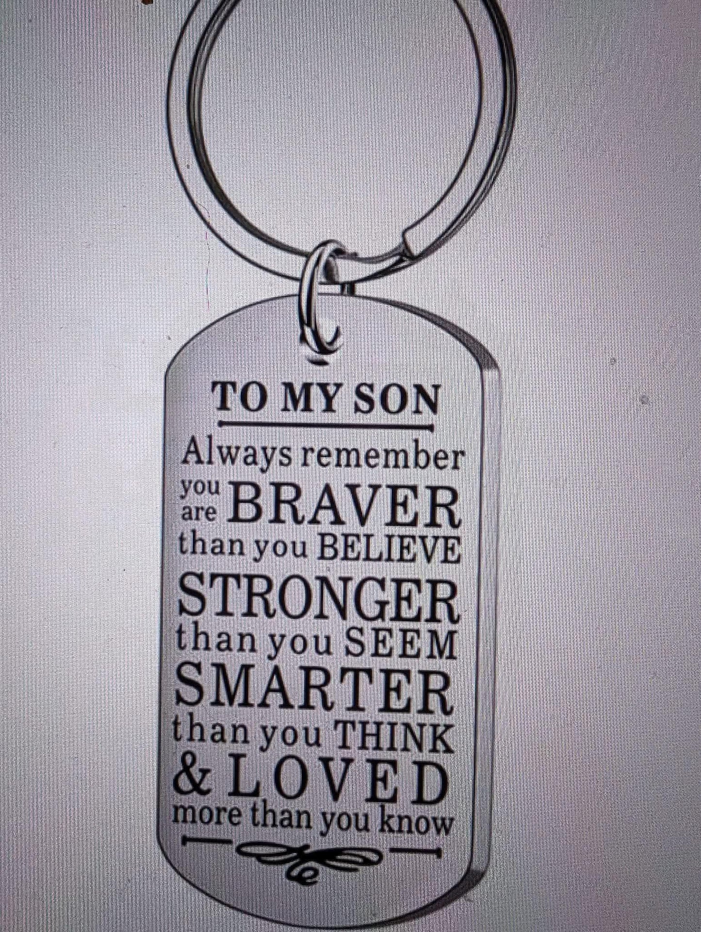 Key Chain, To my son