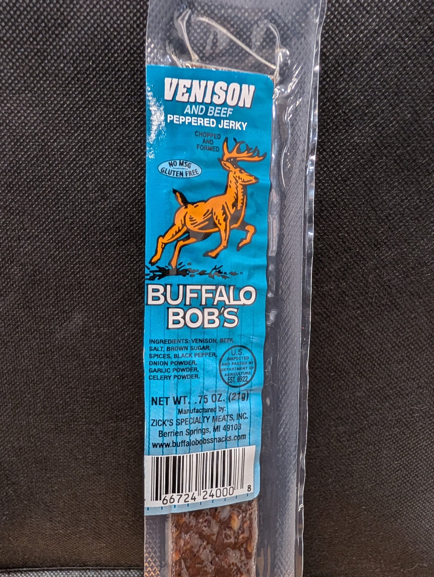 Buffalo Bob's, venison Peppered bb