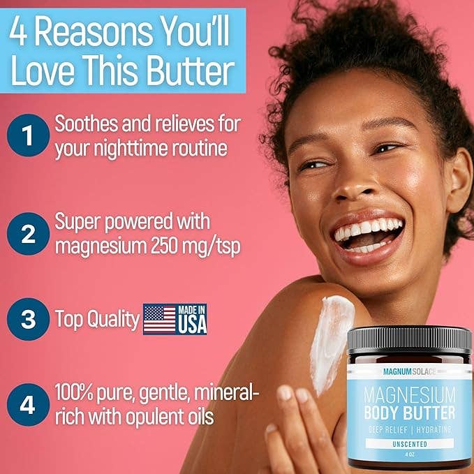 nighttime Magnesium  for Better Sleep - Unscented 4oz