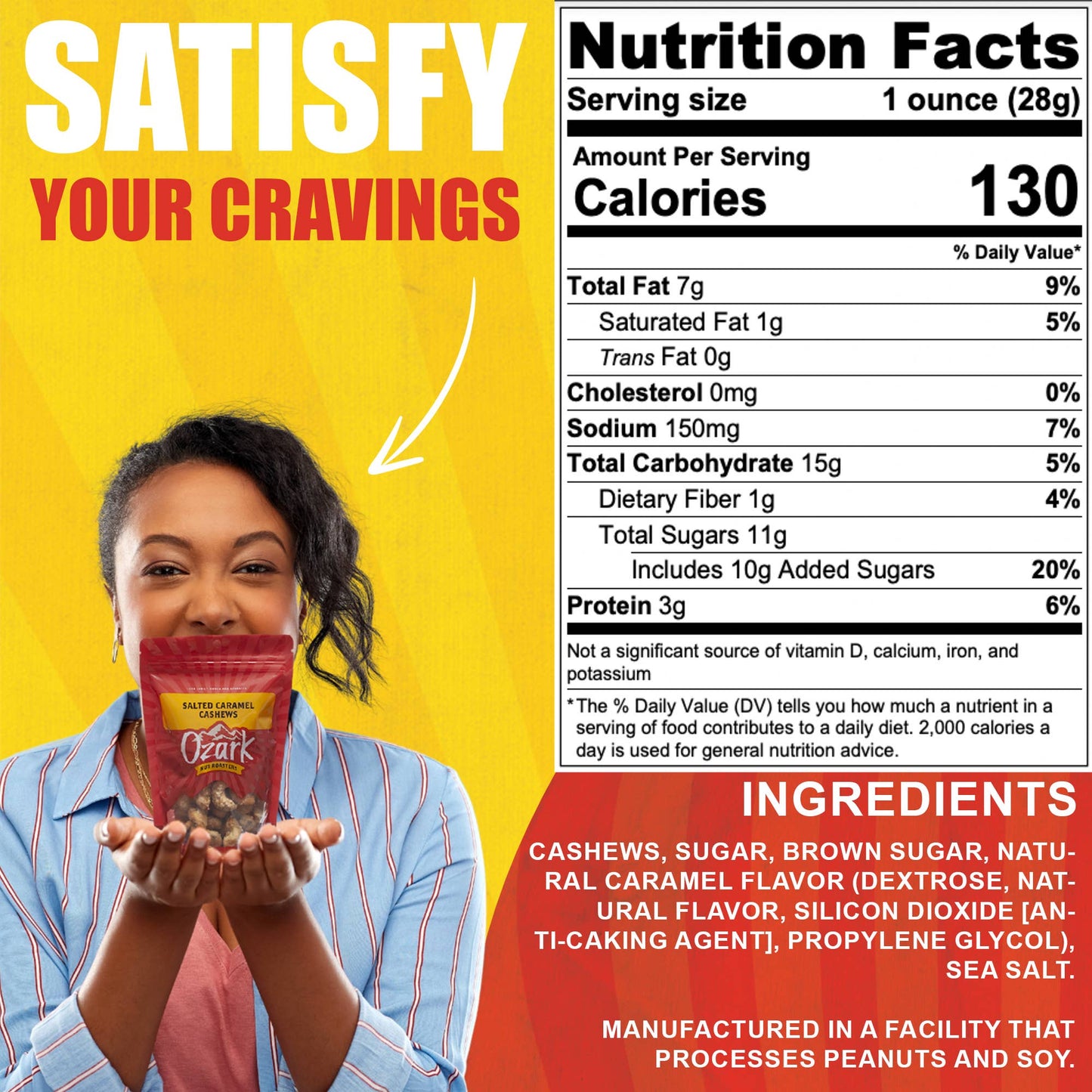 Salted Caramel Cashews - 7oz