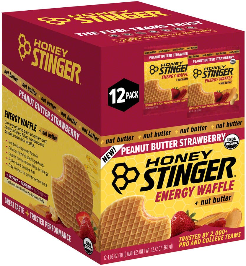 L&F Universal Goods - HONEY STINGER ENERGY WAFFLE 30G PEANUT BUTTER STRAWBERRY one pack