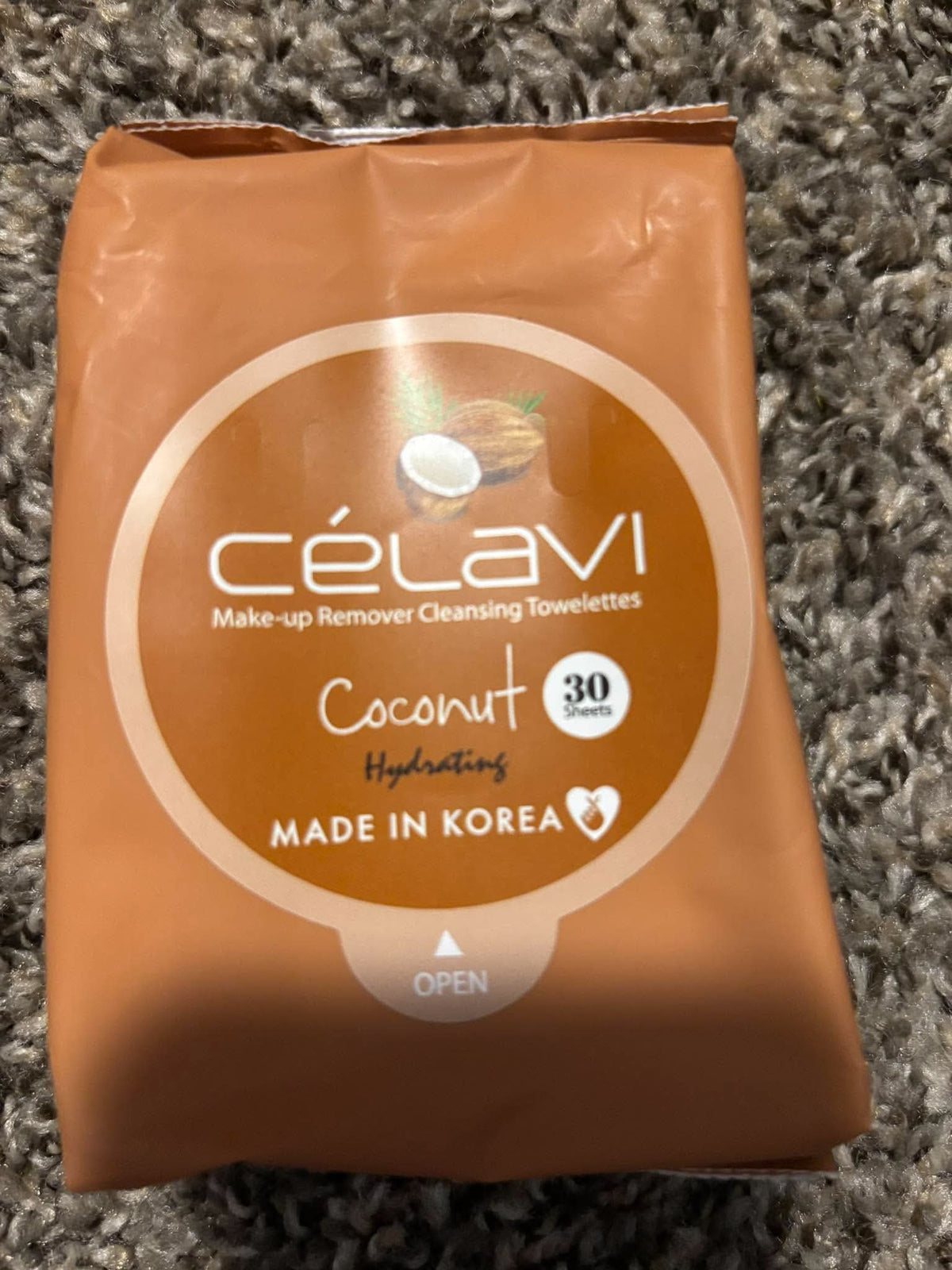 Coconut face wipes