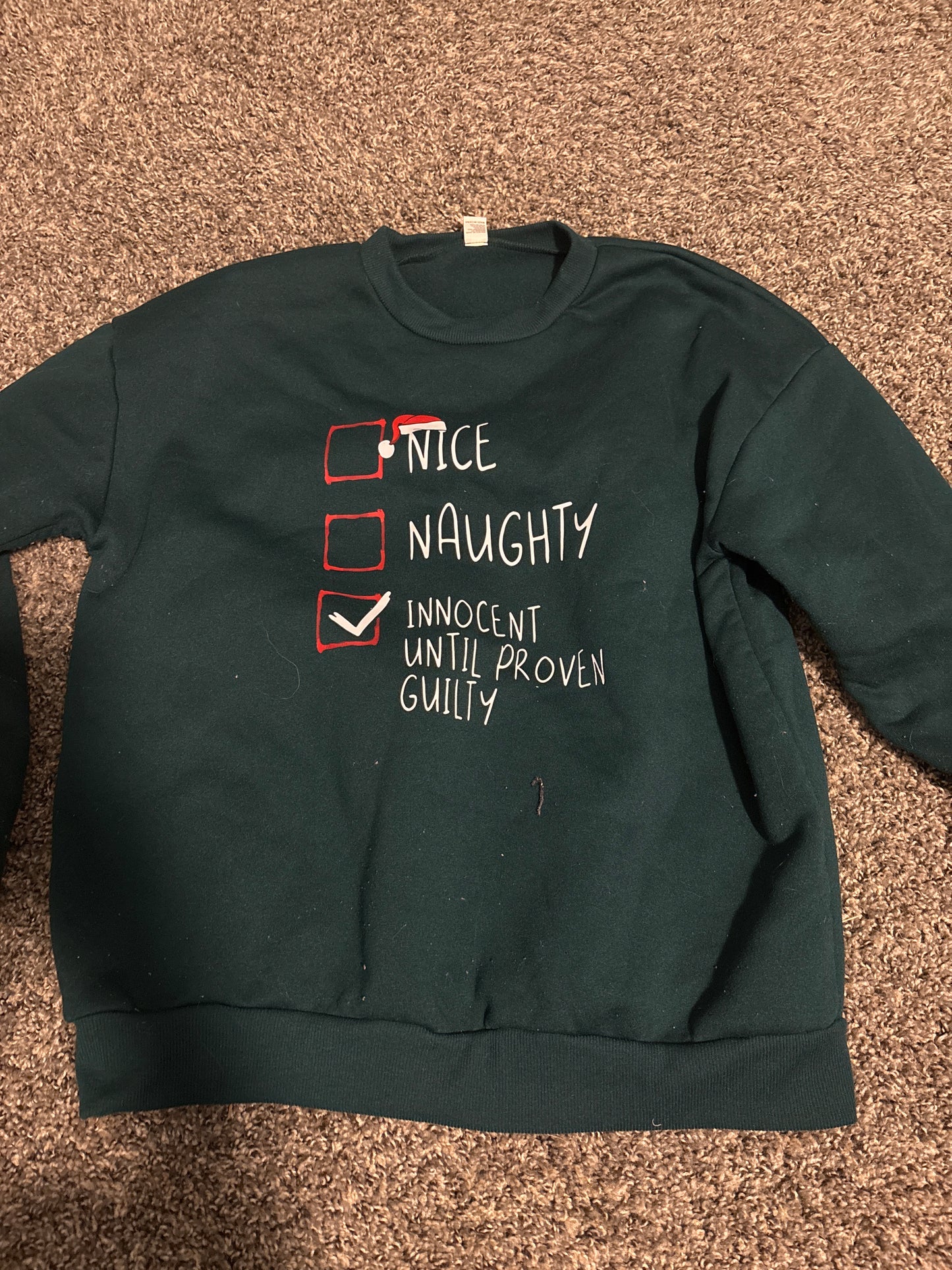 Large adult sweatshirt