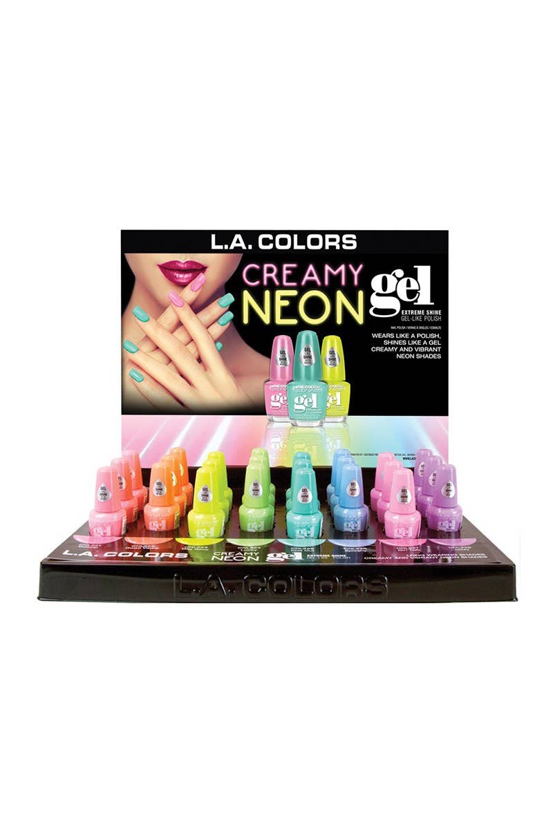 Pineapple Beauty - LA Colors CLAC445 Creamy Neon Gel Polish - 24pc