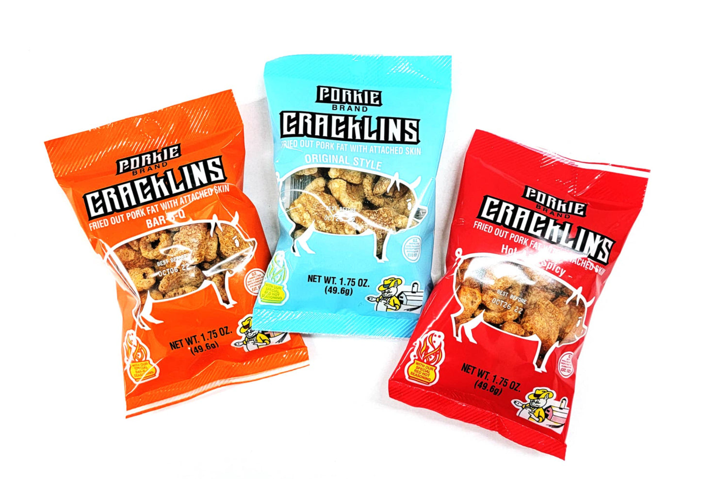 Porkie's Original Cracklins 1.75oz bag