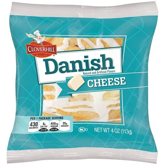 Cloverhill Round Cheese Danish 4 oz