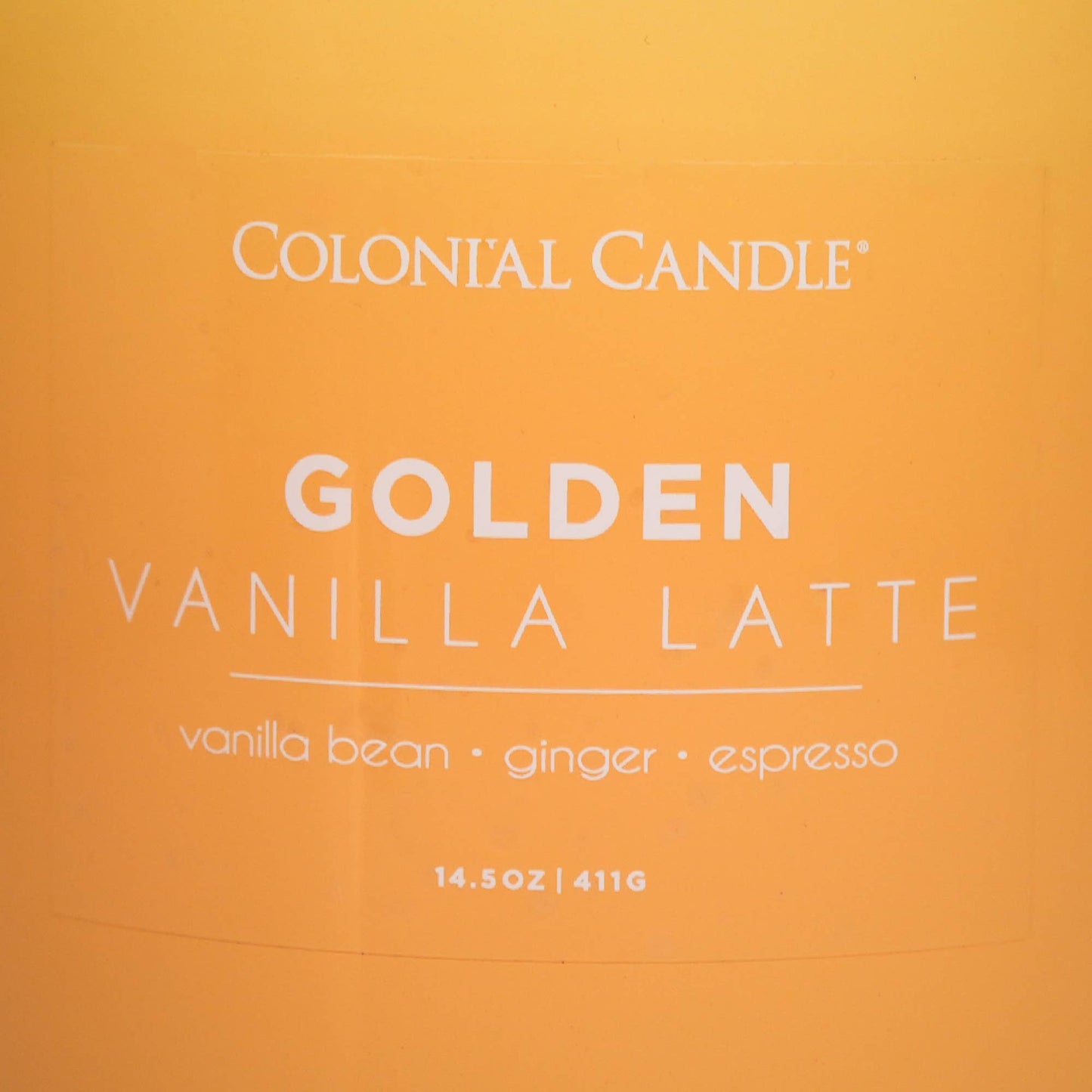 MVP Group International INC - Golden Vanilla Latte Scented Candle, Soy Blend Wax, 14.5oz