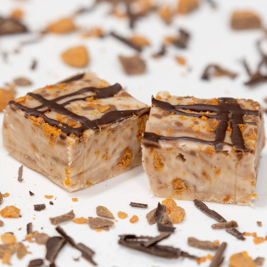Valley Fudge & Candy - Vanilla Fudge with Butterfinger Pieces 1/2 lb. Fudge Bar
