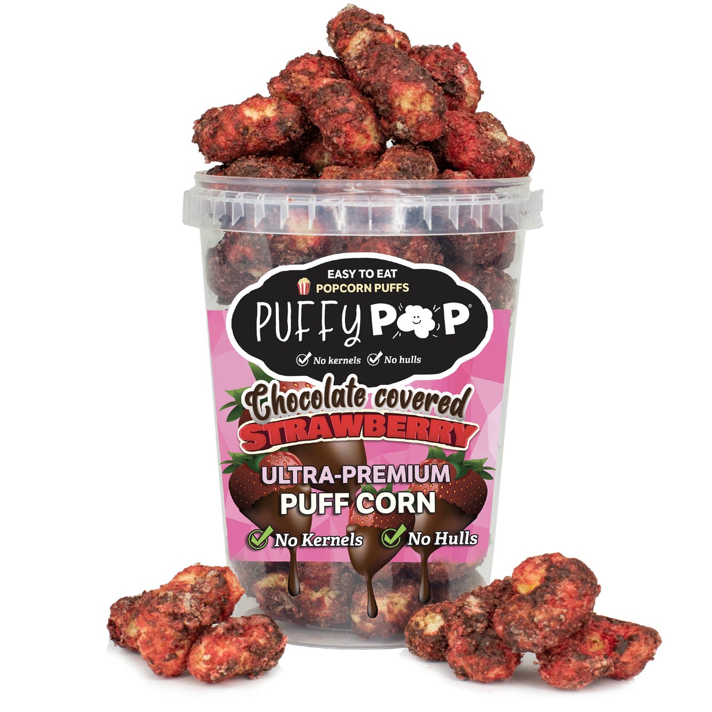 Puffy Pop / Crack Corn - Crack Corn / Puffy Pop -  Chocolate Strawberry (4 oz)
