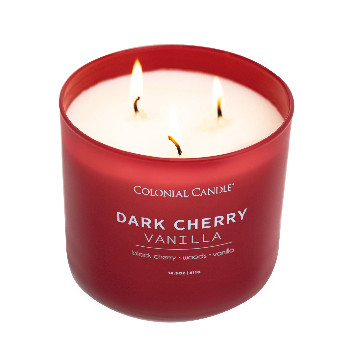 MVP Group International INC - Dark Cherry Vanilla Scented Candle, Soy Blend Wax, 14.5oz