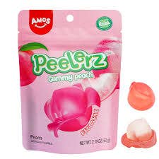 Peelerz Gummy Peach 12 Count 6 Ounce Sealed Case