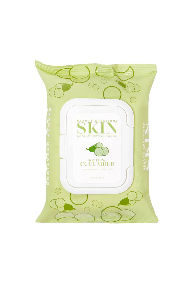 Pineapple Beauty - Beauty Creations SKW-02  Makeup Remover Wipes Cucumber - 6pc