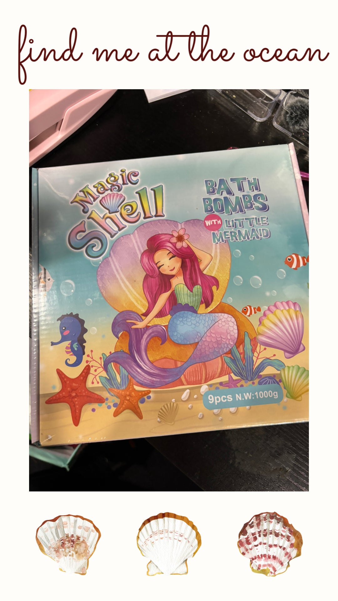 Mermaid surprise bath bombs