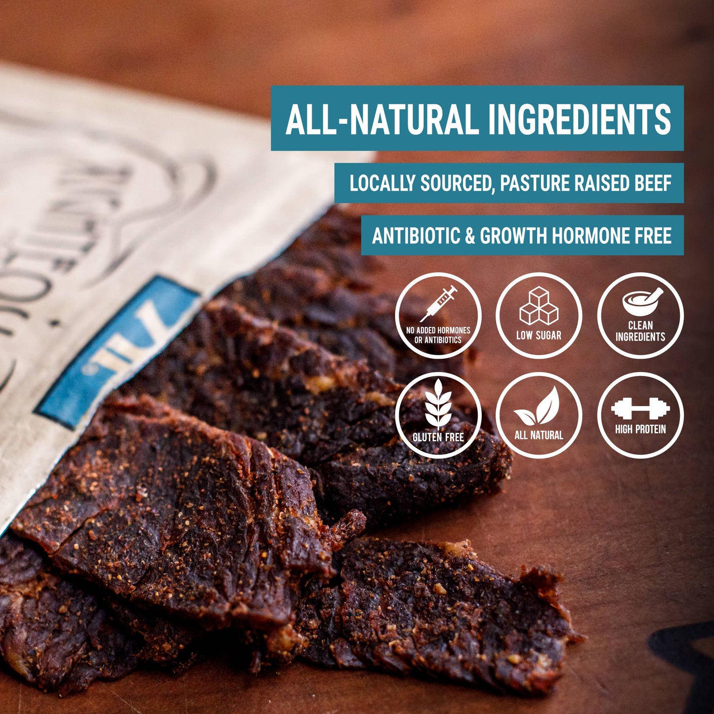 Righteous Felon Craft Jerky - Bootleggin' Baby Blues BBQ Beef Jerky 2oz