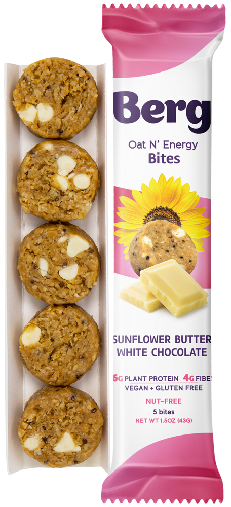 1.5oz Sunflower Butter White Chocolate Energy Bites