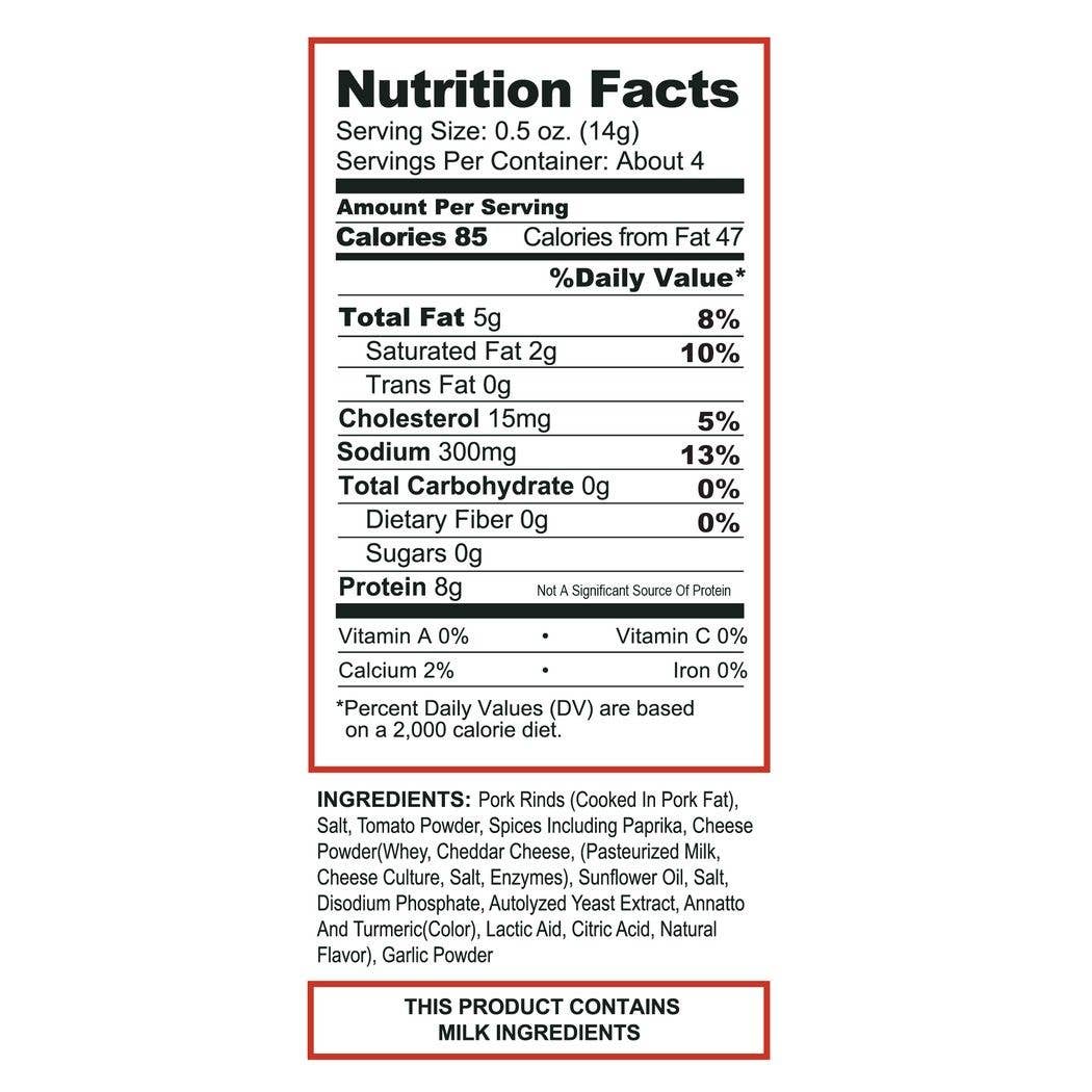 Pepperoni Pizza Pork Rinds  1.75oz Bag